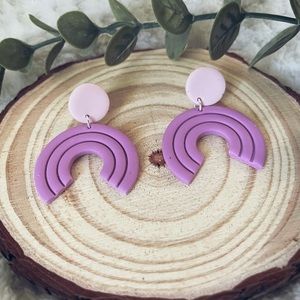 Handmade polymer clay earrings